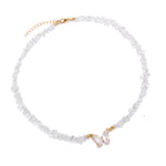 Collier Pierres Cristal de Roche "Butterfly" - Vignette | Lithothérapie Naturelle