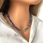 Collier Pierres Lapis-Lazuli "Élégance" - Vignette | Lithothérapie Naturelle