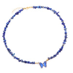 Collier Pierres Lapis-Lazuli "Butterfly" - Vignette | Lithothérapie Naturelle