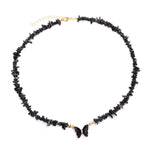 Collier Pierres Obsidienne "Butterfly" - Vignette | Lithothérapie Naturelle