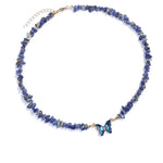 Collier Pierres Sodalite "Butterfly" - Vignette | Lithothérapie Naturelle