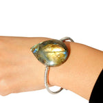 Bracelet Labradorite Goutte d'eau Tressé - Vignette | Lithothérapie Naturelle