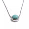 pendentif Amazonite "Larme Verte" argent