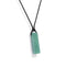 pendentif "Rectangle" Aventurine avec corde, cadeau de lithothérapie homme, femme et adolescent