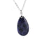 pendentif en pierre de sodalite "Goutte d'eau", cadeau de lithothérapie homme ou femme