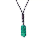 Pendentif Prisme de Malachite - Vignette | Lithothérapie Naturelle