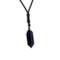 pendentif prisme d'obsidienne noire, cadeaude lithothérapie pour homme et femme