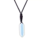 Pendentif Prisme d'Opale bleue - Vignette | Lithothérapie Naturelle