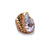 Bague Cristal Agate Blanche "Essence", cadeau homme et femme
