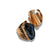 Bagues Cristal Agate noire "Essence", cadeau homme et femme