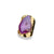 Bague Cristal Agate noire "Essence", cadeau homme et femme