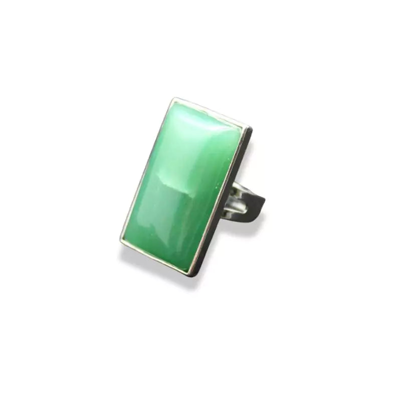 Bague Pierre aventurine, cadeau lithothérapie femme, homme et ados