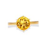 Bague Pierre Citrine "Rondo" - Vignette | Lithothérapie Naturelle