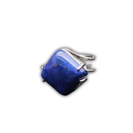 bague pierre lapis-lazuli "Carré", cadeau homme, femme et ados