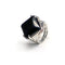 bague pierre onyx "Carré", cadeau homme, femme 