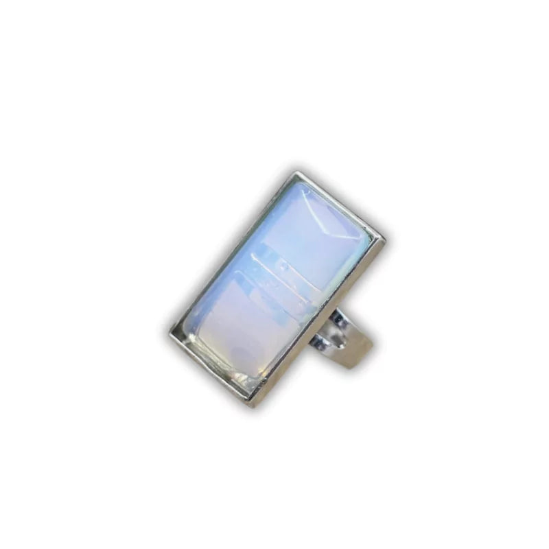 bague pierre Opale "Angle", cadeau homme ou femme