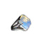 bague pierre opale "Carré", cadeau homme ou femme
