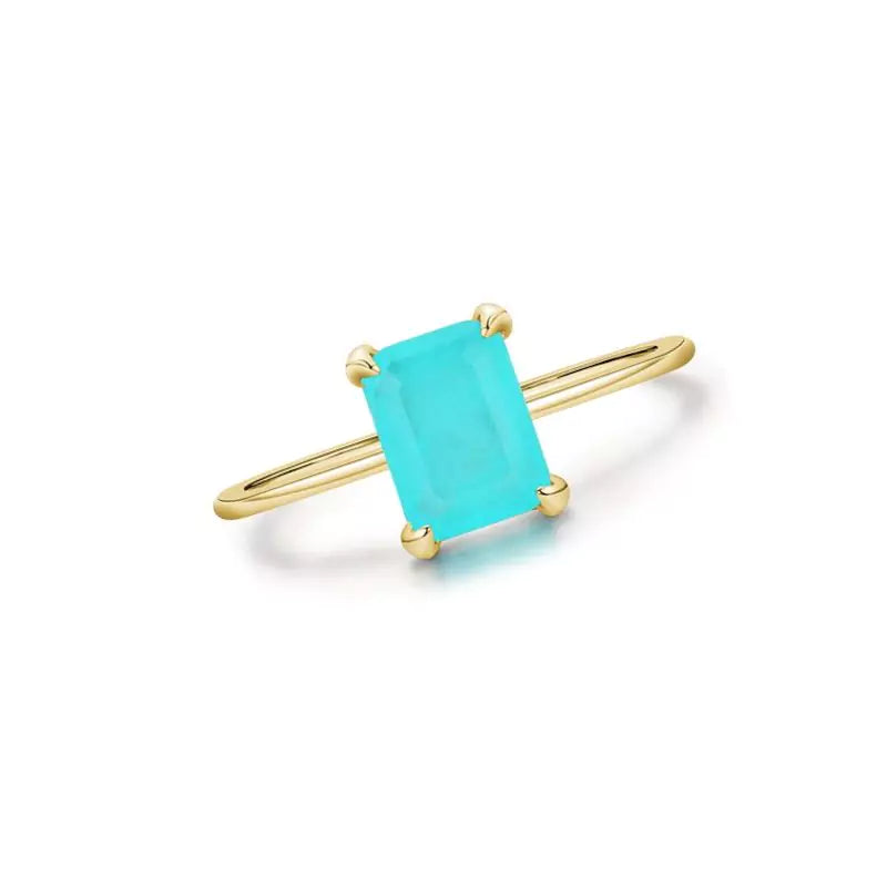 bague pierre tourmaline en argent "chic" or, cadeau de lithothérapie femme 