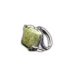 Bague Pierre Unakite "Carré" - Vignette | Lithothérapie Naturelle