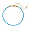 Bracelet "Délicatesse" Perles Apatite Or - 20 cm, cadeau femme 