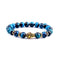 bracelet oeil de faucon "Buddha", cadeau lithothérapie femme et homme 