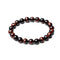 bracelet oeil de taureau boules 8 mm, cadeau lithothérapie femme, homme et ados