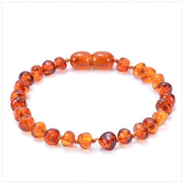 bracelet Pierre Ambre Brun, cadeau homme et femme