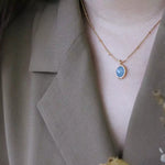 Collier Aigue-Marine "Clarté des Océans" - Vignette | Lithothérapie Naturelle