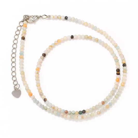 Collier Perles Amazonite "Secret"