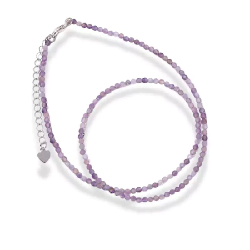  collier perles Améthyste "Secret" cadeau
