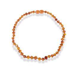 Collier pierre ambre brun de baltique, cadeau lithothérapie homme, femm, ados et enfant