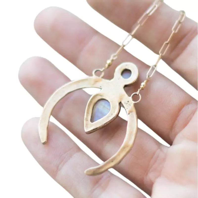 Collier Pierre de Lune, cadeau lithothérapie femme, homme et adolescent