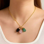 Collier Pierres Tourmaline "Trio" - Vignette | Lithothérapie Naturelle