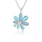 Pendentif Larimar "Fleur d’Onde", cadeau femme