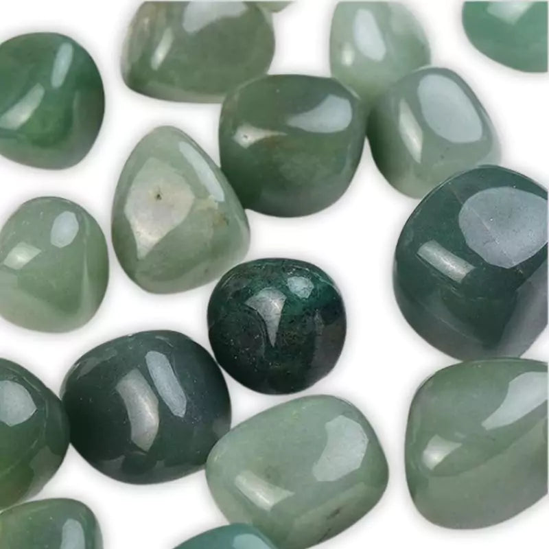Pierres roulées Aventurine verte, cadeau lithothérapie homme et femme