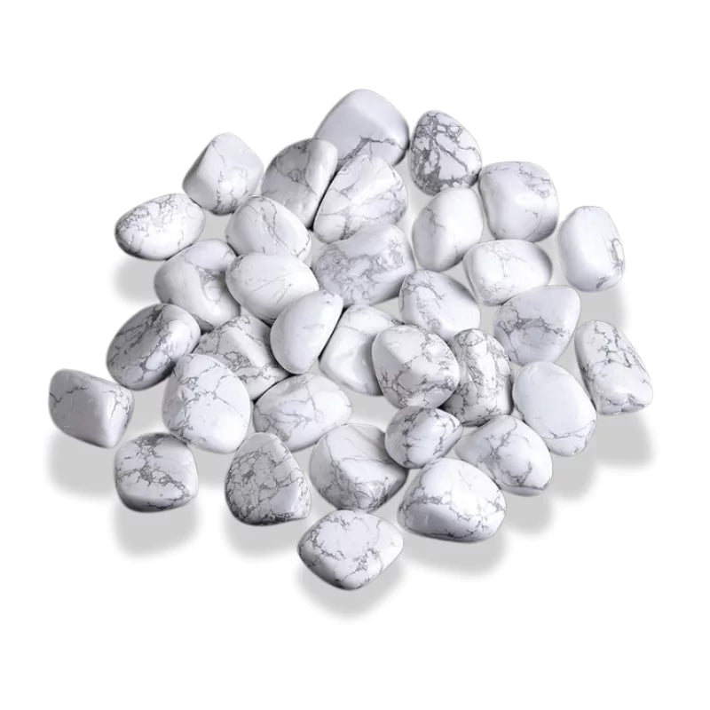 Pierres howlite, cadeau lithothérapie femme homme