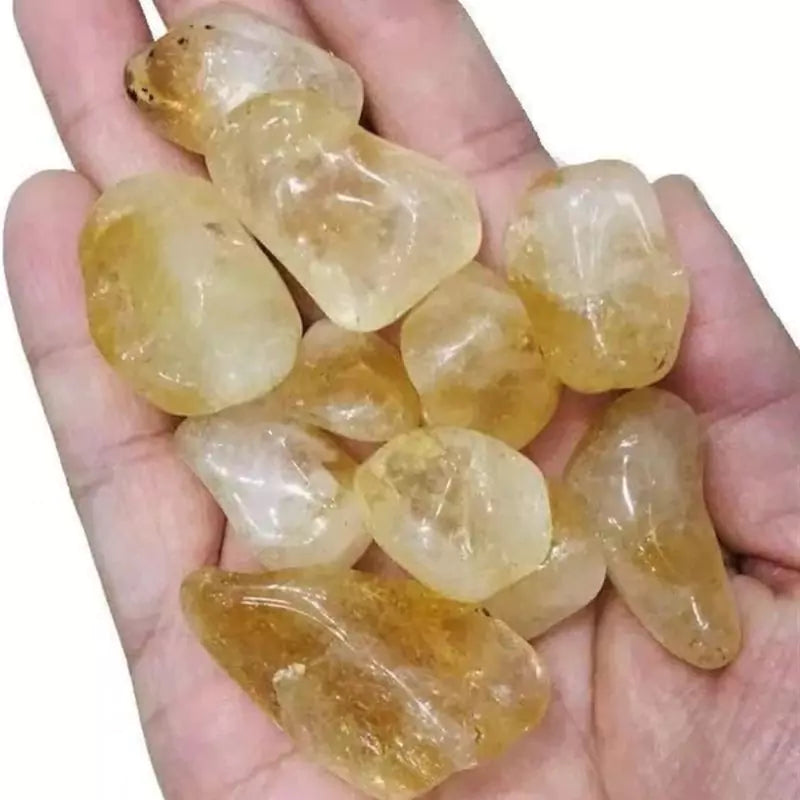 Pierres Roulées citrine, cadeau lithothérapie