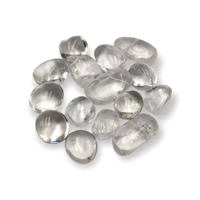 pierres roulées en cristal de roche, cadeau de lithothérapie