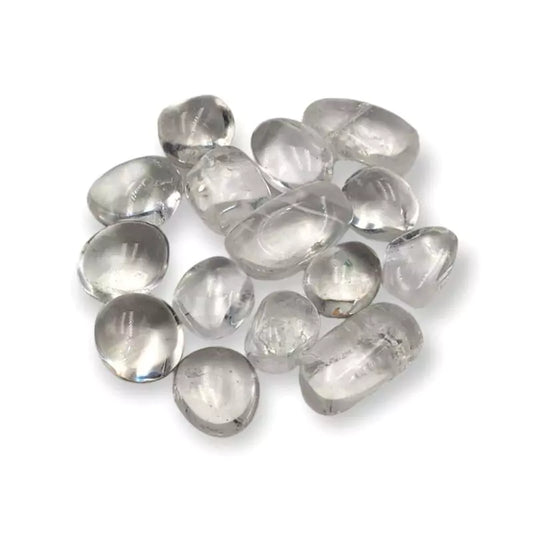 pierres roulées en cristal de roche, cadeau de lithothérapie